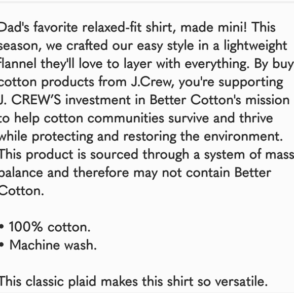 J. CREW CREWCUTS Kid’s Relaxed Fit Stewart Plaid  Holiday Shirt sz 8 - Picture 7 of 7